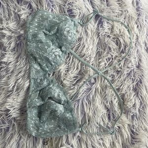 XS Ice Blue Lace Bra Intimately by Free People